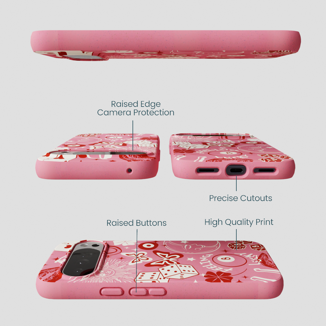 Bubblegum Pink Feeling Lucky Google Pixel 10 Pro XL Case