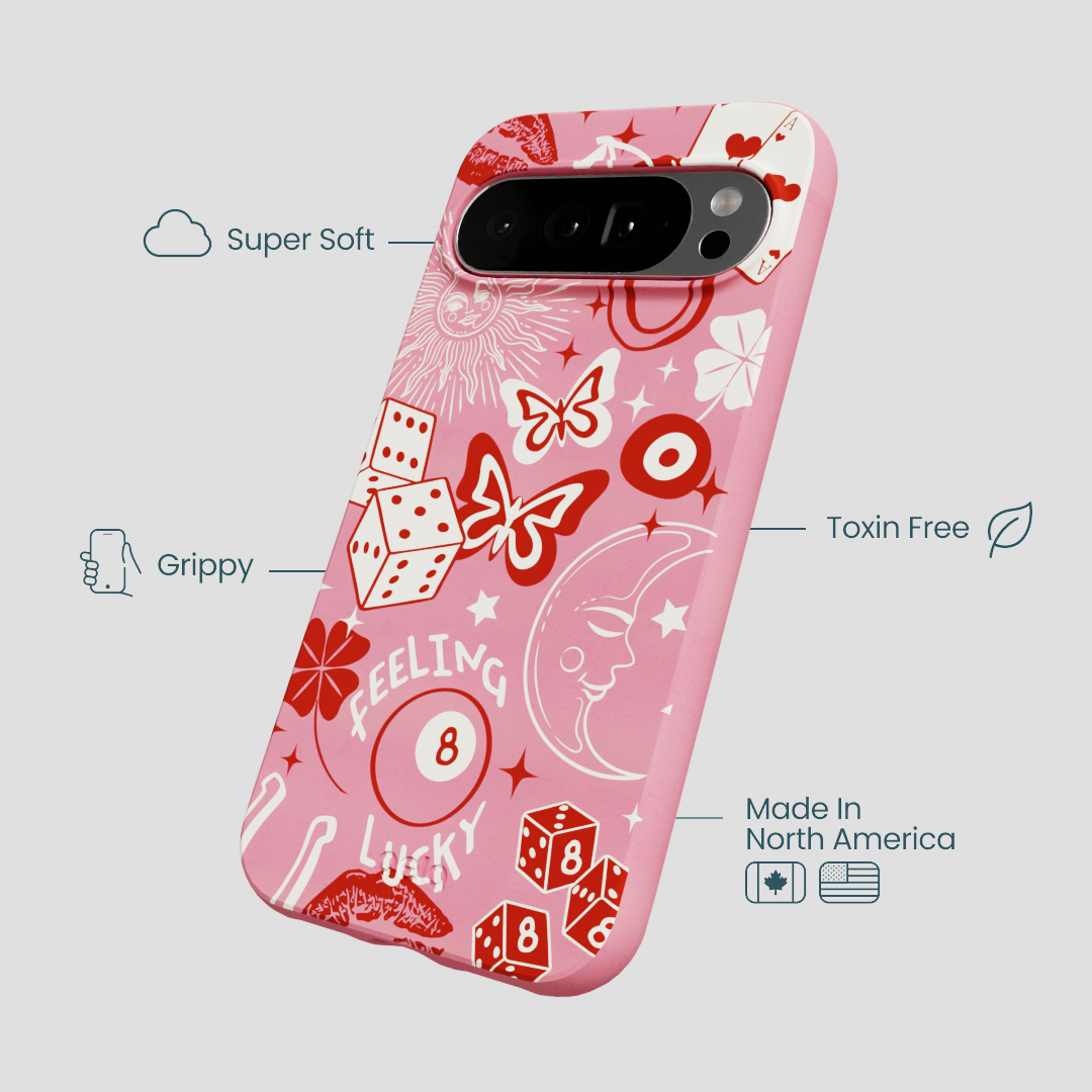 Bubblegum Pink Feeling Lucky Google Pixel 10 Pro XL Case