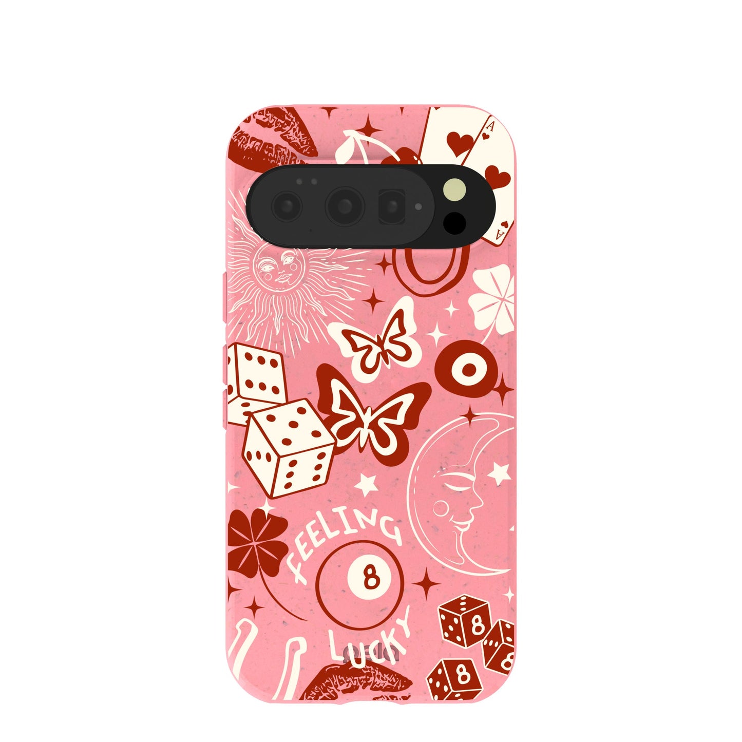 Bubblegum Pink Feeling Lucky Google Pixel 10/10 Pro Case