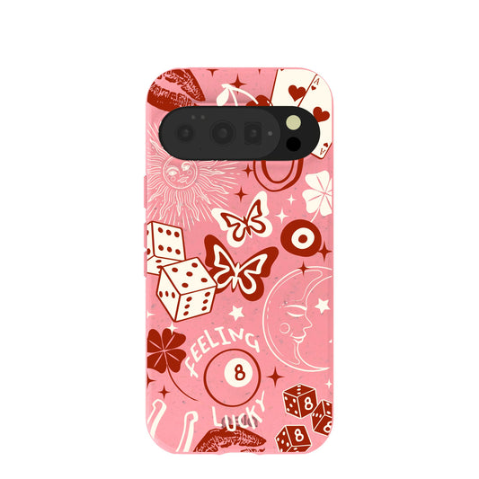 Bubblegum Pink Feeling Lucky Google Pixel 10/10 Pro Case