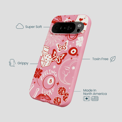 Bubblegum Pink Feeling Lucky Google Pixel 10/10 Pro Case