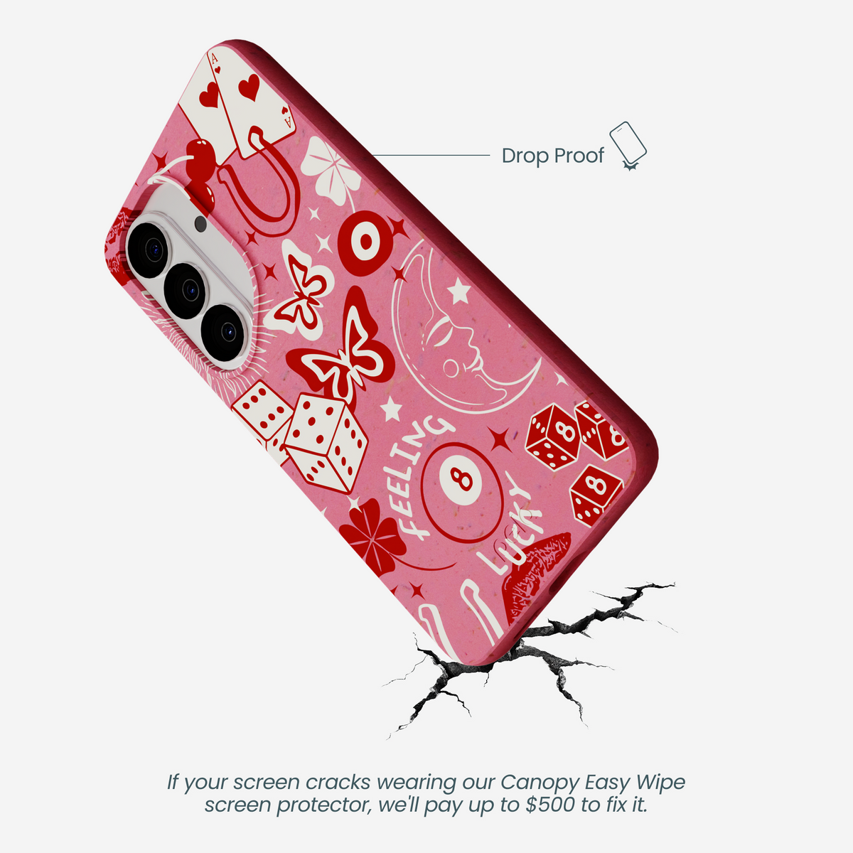 Bubblegum Pink Feeling Lucky Samsung Galaxy S26 Case