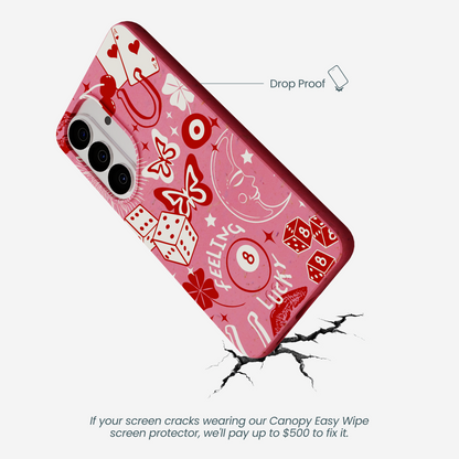 Bubblegum Pink Feeling Lucky Samsung Galaxy S26 Case