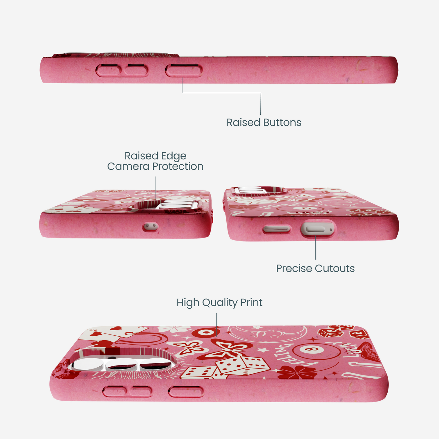 Bubblegum Pink Feeling Lucky Samsung Galaxy S26 Case