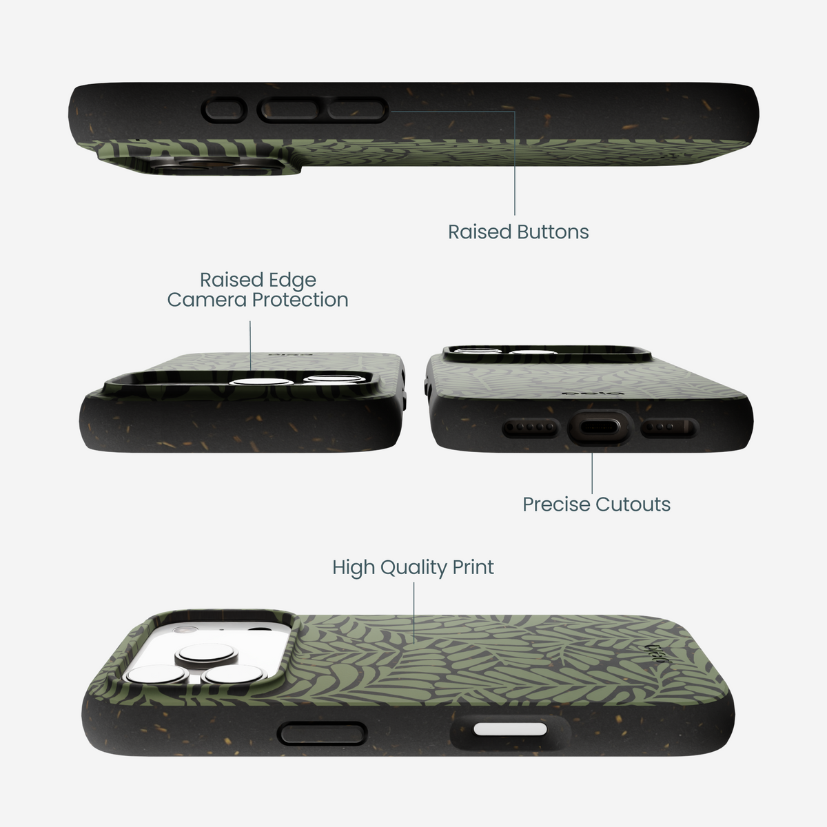 Black Fern Dreams iPhone 17 Pro Case
