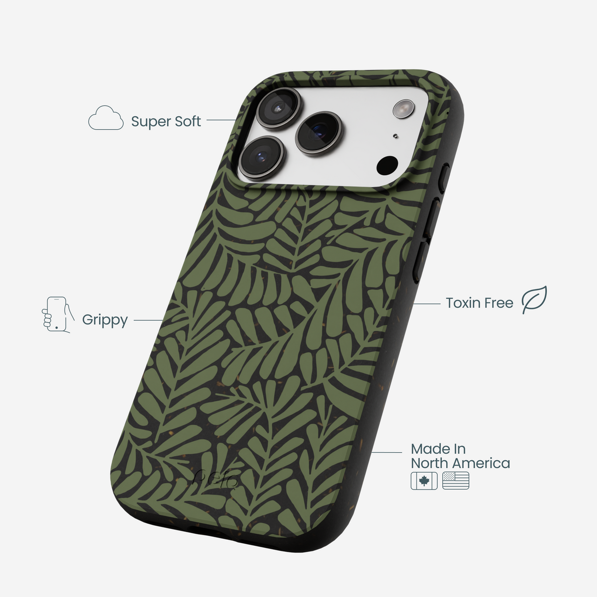 Black Fern Dreams iPhone 17 Pro Case
