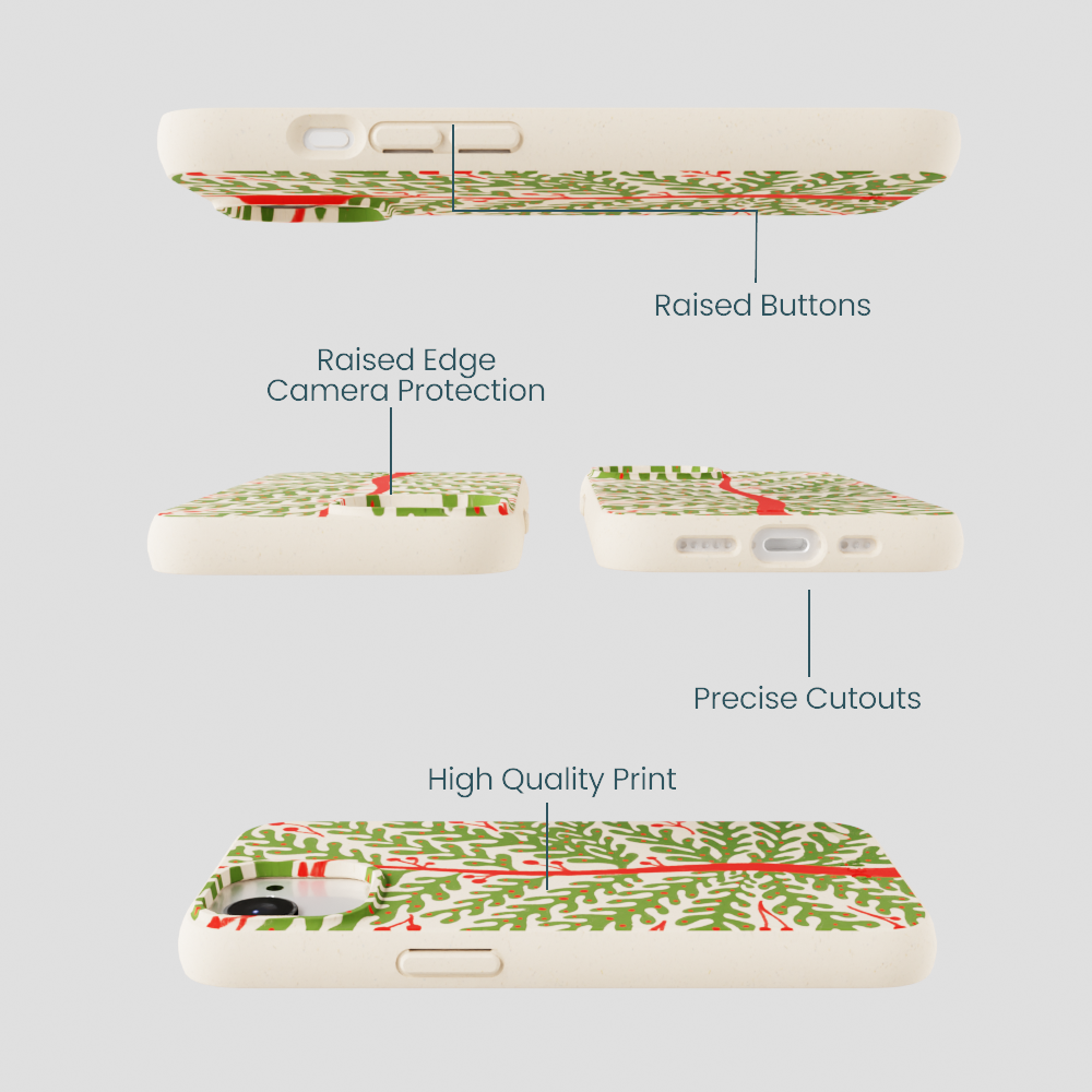 Seashell Festive Foliage iPhone 16e/17e Case