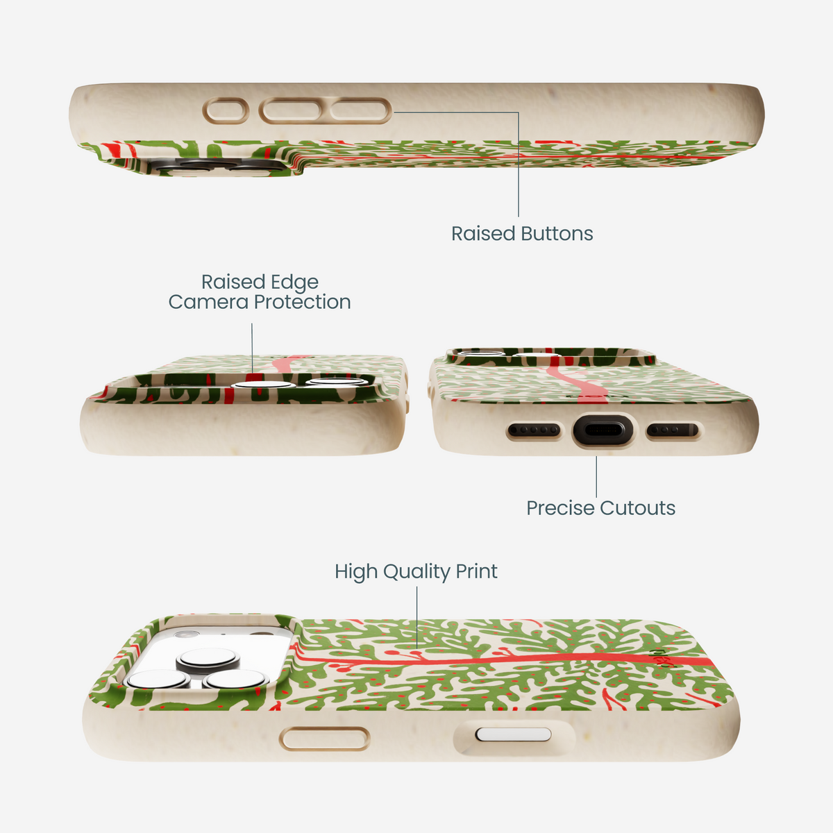 Seashell Festive Foliage iPhone 17 Pro Case