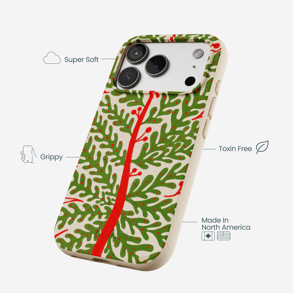 Seashell Festive Foliage iPhone 17 Pro Case