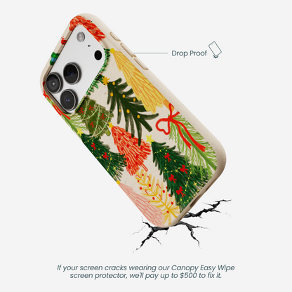 Seashell Festive Trees iPhone 17 Pro Case