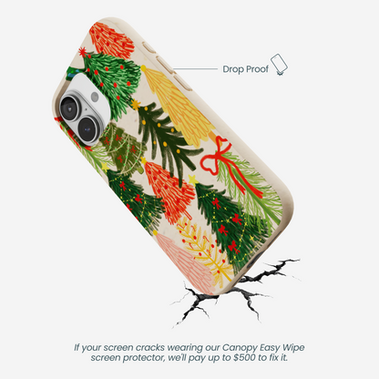 Seashell Festive Trees iPhone 17 Case