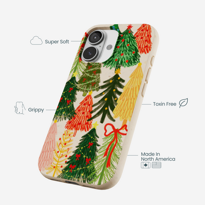 Seashell Festive Trees iPhone 17 Case