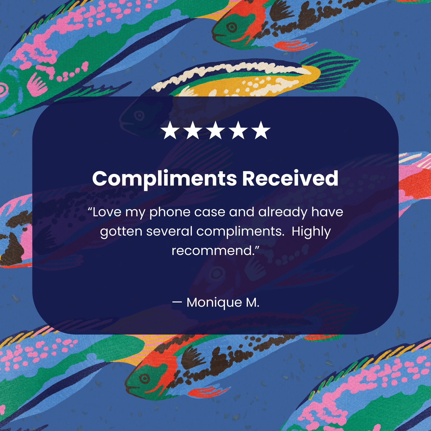 Electric Blue Fish Friends Google Pixel 10a Case