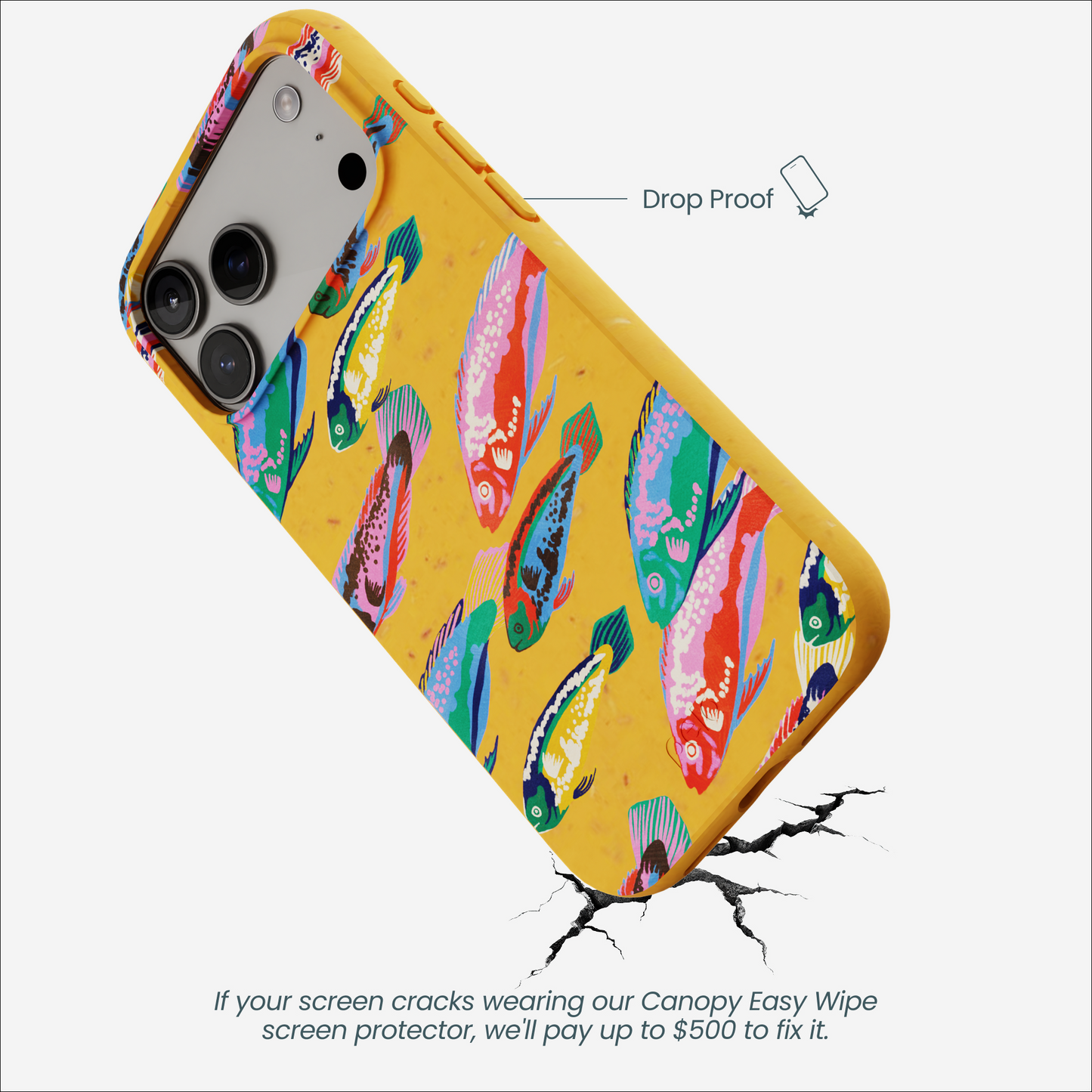 Honey Fish Friends iPhone 17 Pro Max Case