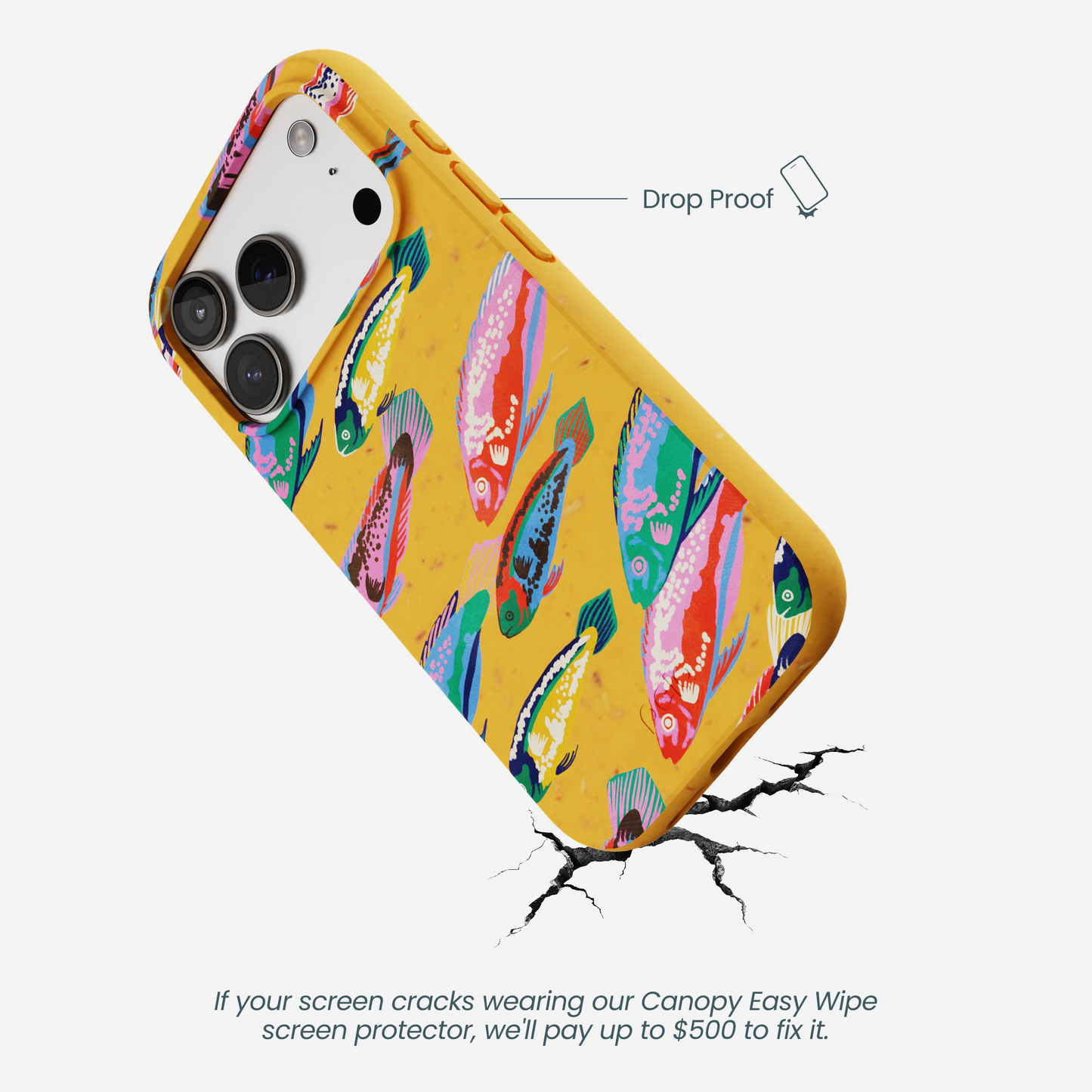 Honey Fish Friends iPhone 17 Pro Case