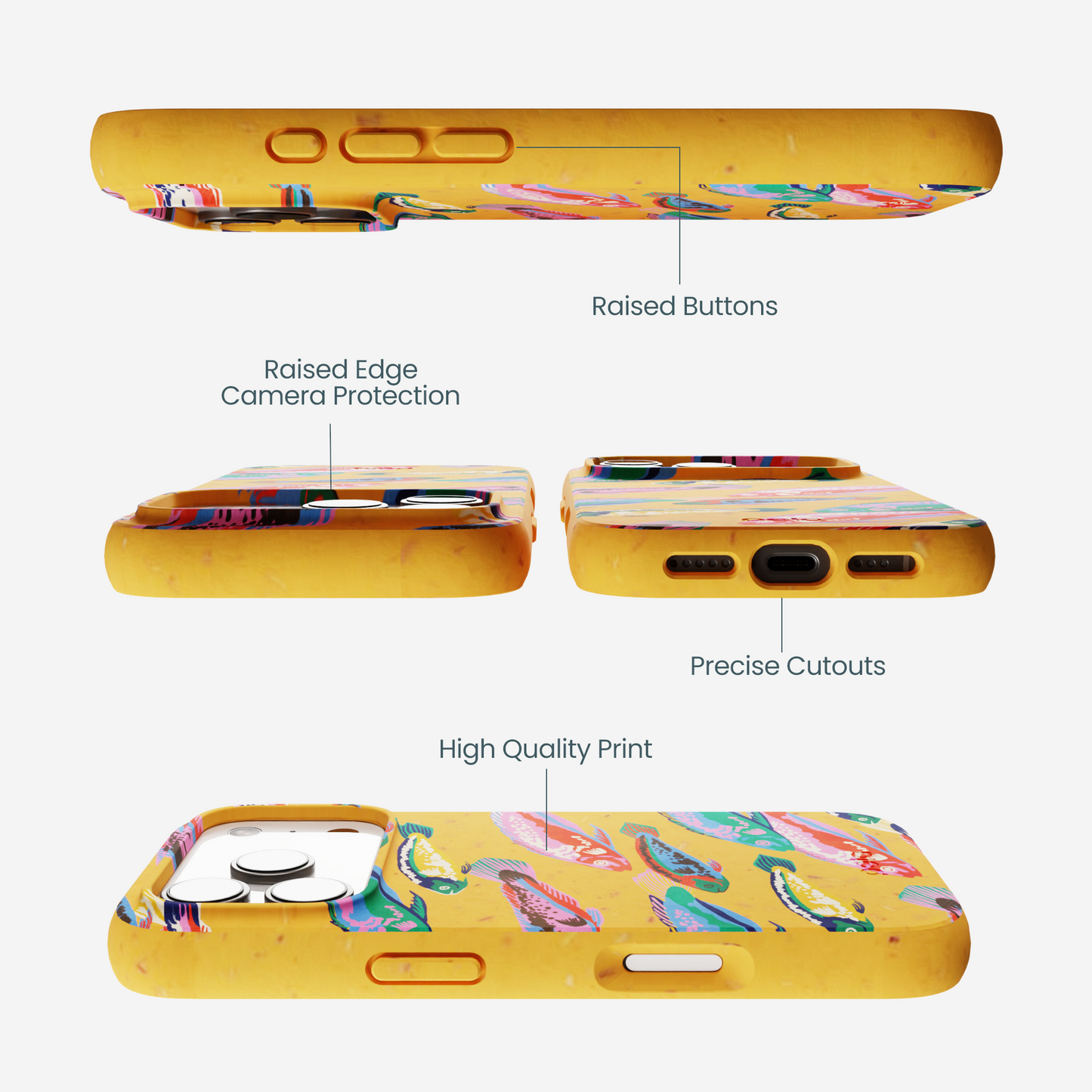 Honey Fish Friends iPhone 17 Pro Case