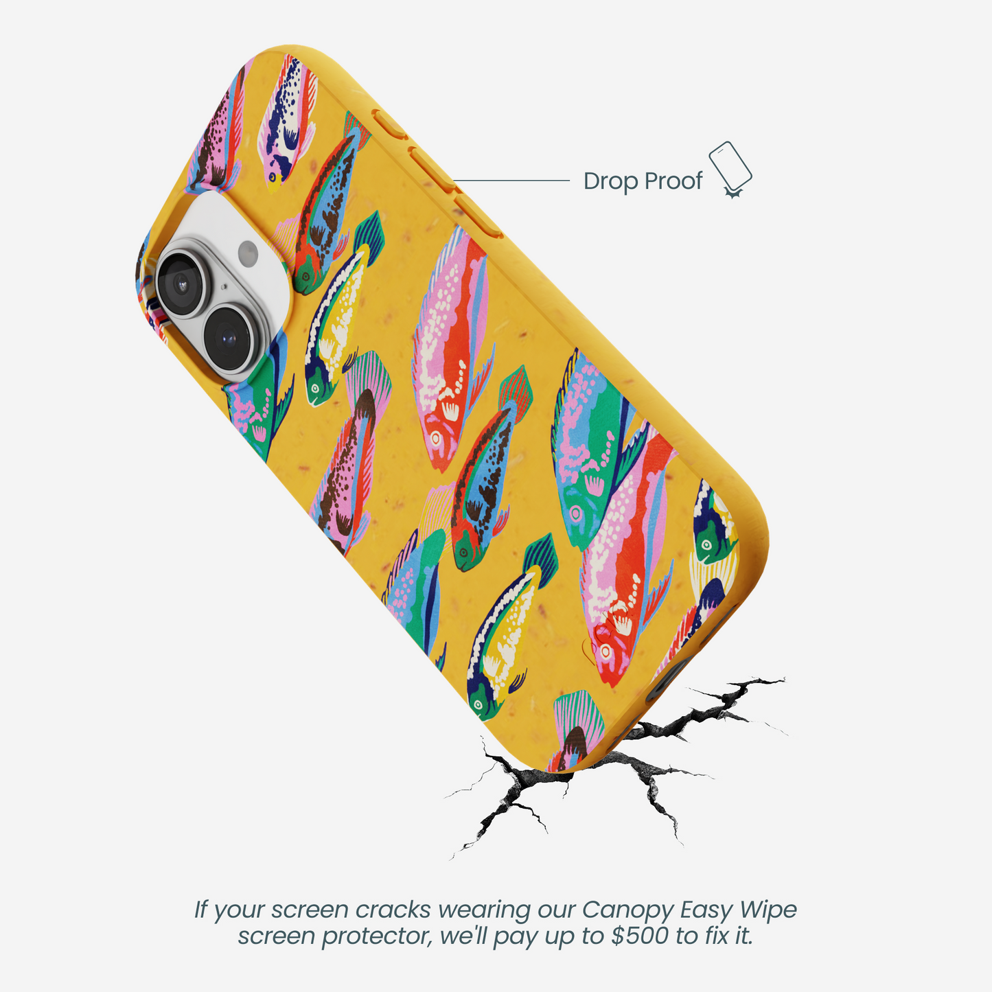 Honey Fish Friends iPhone 17 Case