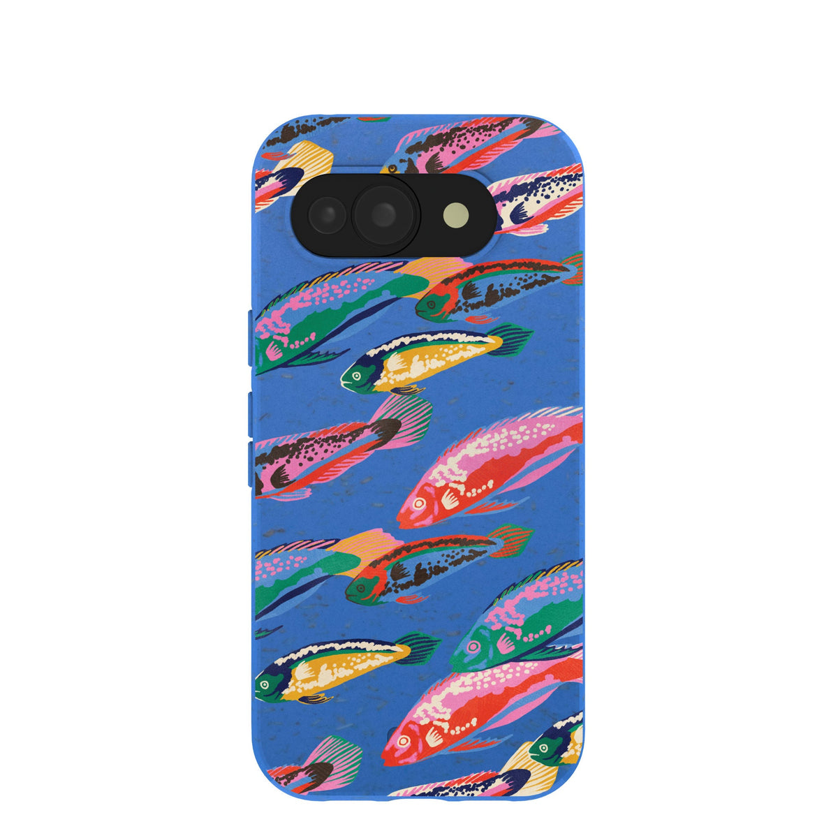Electric Blue Fish Friends Google Pixel 10a Case