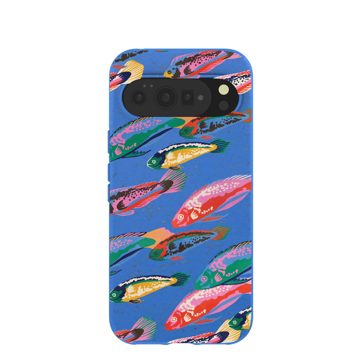 Electric Blue Fish Friends Google Pixel 10 Pro XL Case