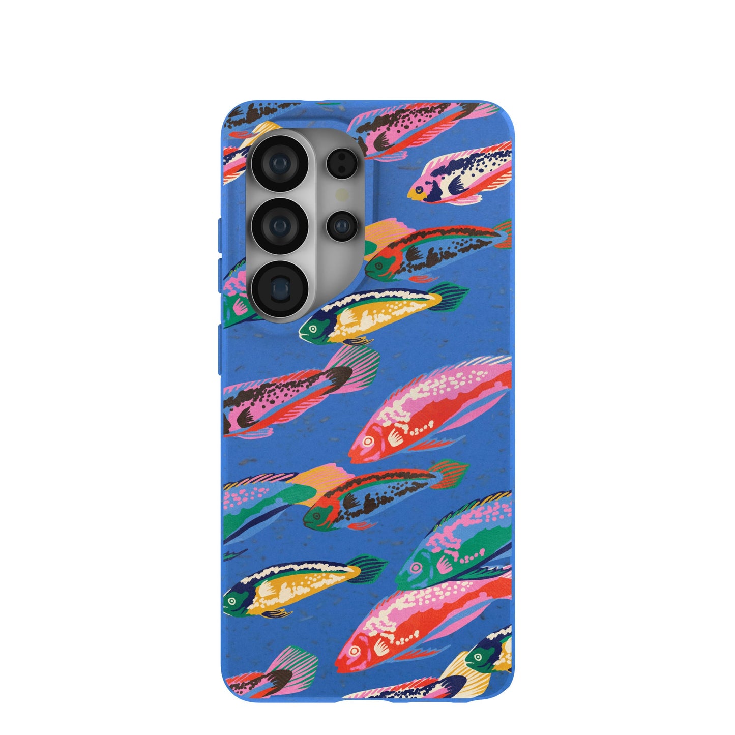 Electric Blue Fish Friends Samsung Galaxy S26 Ultra Case