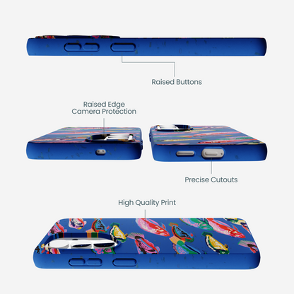 Electric Blue Fish Friends Samsung Galaxy S26 Case