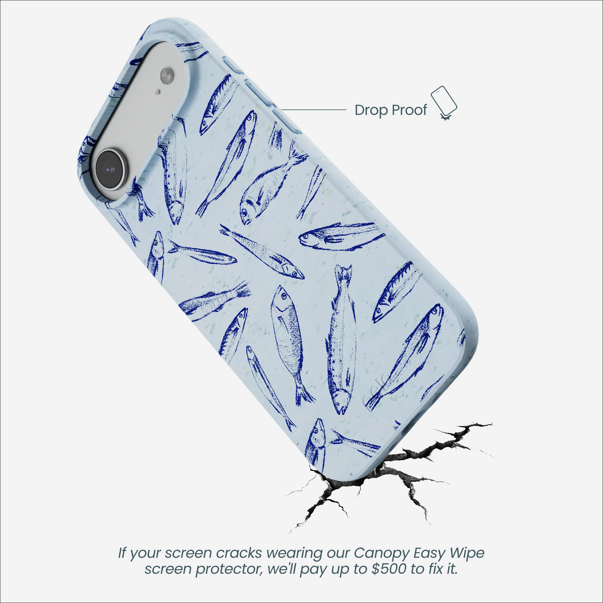 Powder Blue Fishery iPhone Air Case