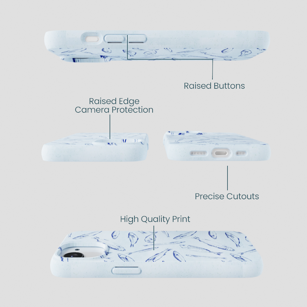 Powder Blue Fishery iPhone 16e/17e Case