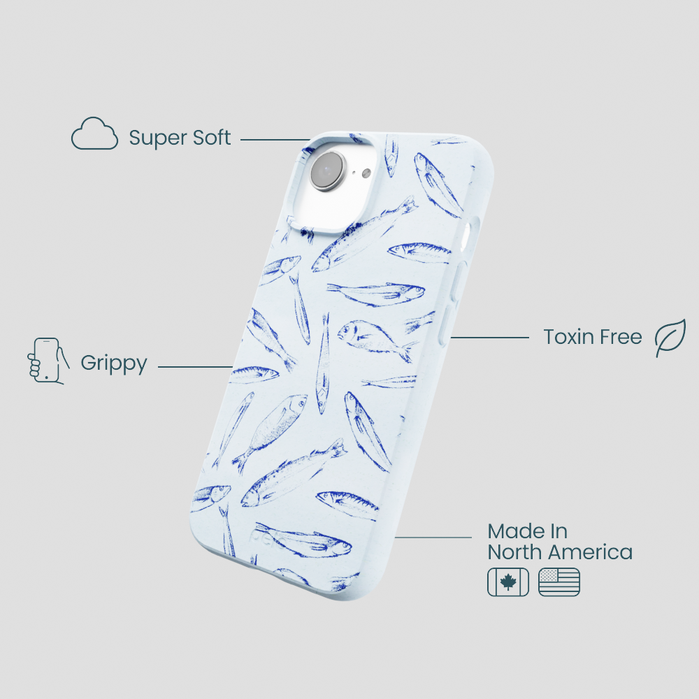 Powder Blue Fishery iPhone 16e/17e Case