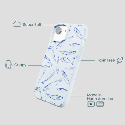 Powder Blue Fishery iPhone 16e/17e Case