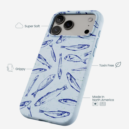 Powder Blue Fishery iPhone 17 Pro Max Case