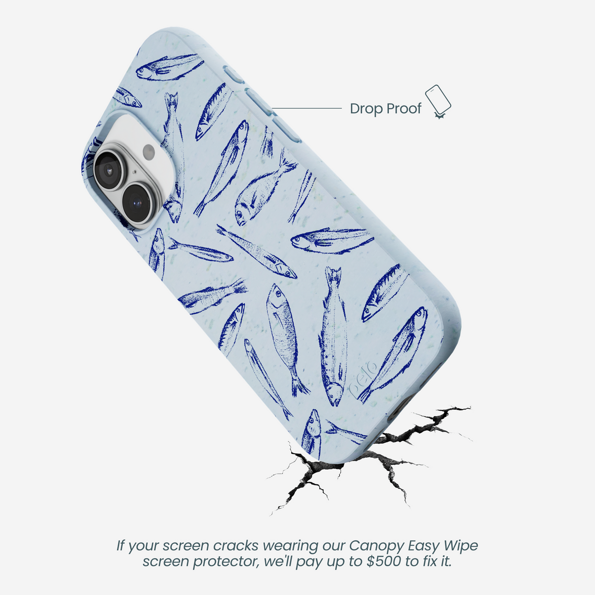 Powder Blue Fishery iPhone 17 Case