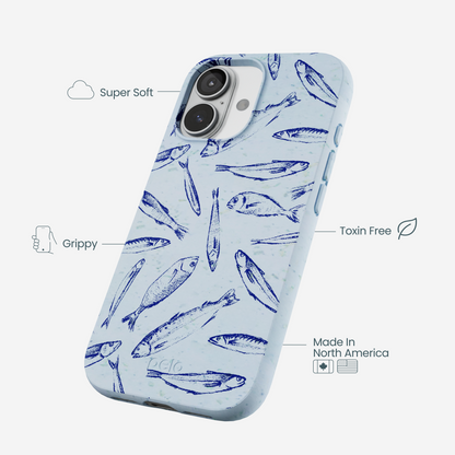 Powder Blue Fishery iPhone 17 Case