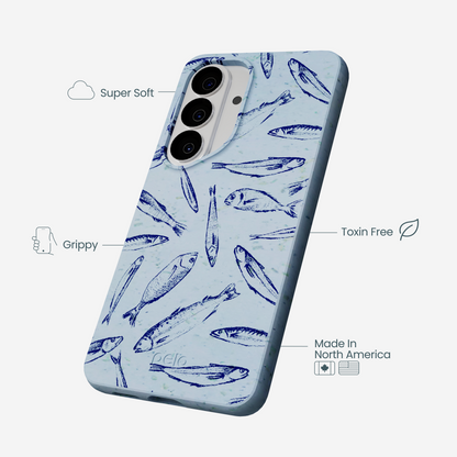 Powder Blue Fishery Samsung Galaxy S26 Case