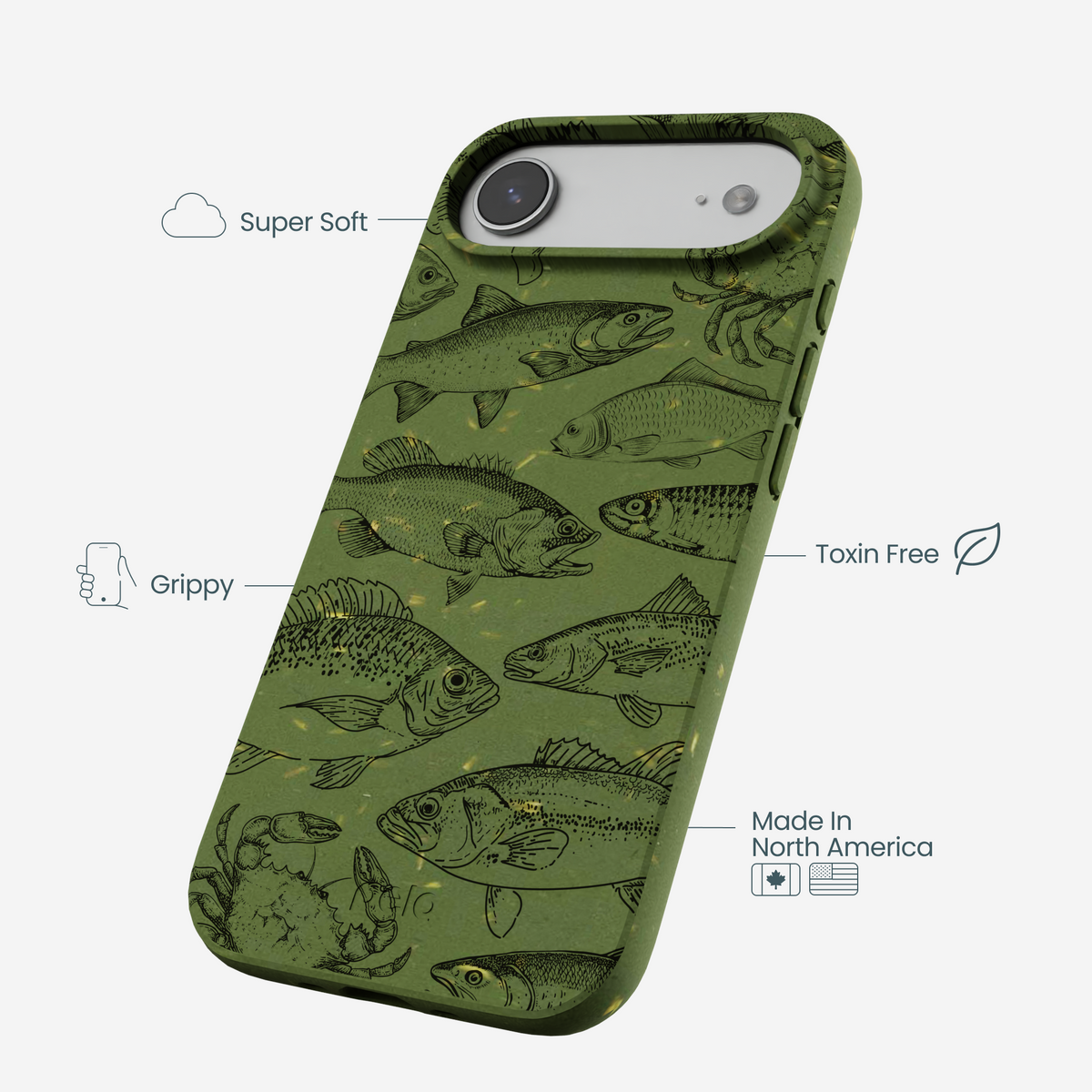 Forest Floor Fishing Lodge iPhone Air Case
