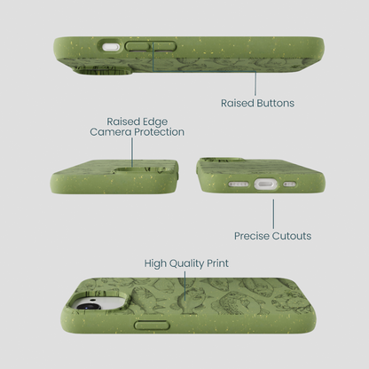 Forest Floor Fishing Lodge iPhone 16e/17e Case