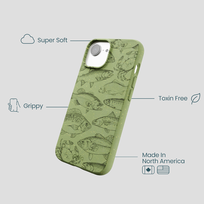Forest Floor Fishing Lodge iPhone 16e/17e Case