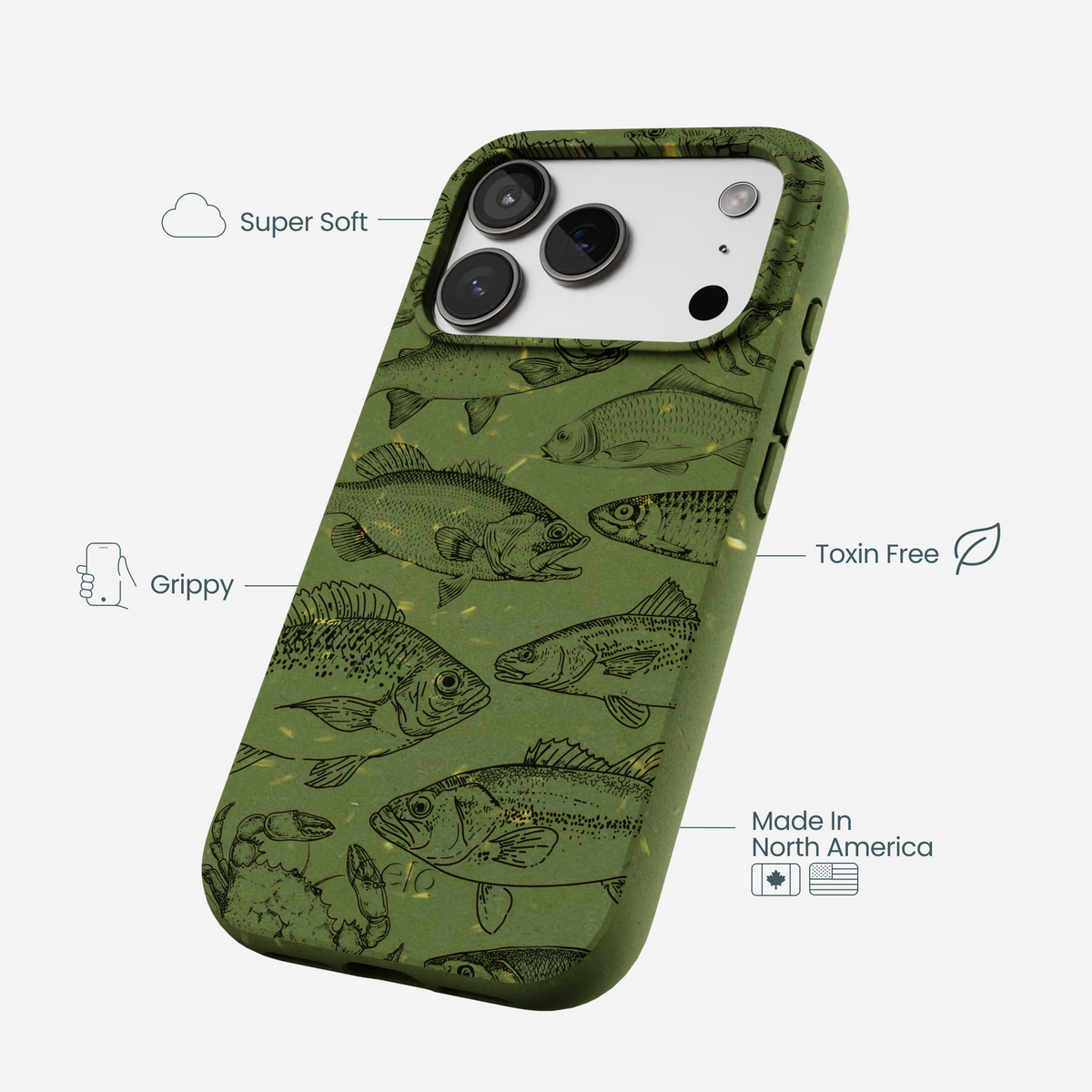 Forest Floor Fishing Lodge iPhone 17 Pro Case