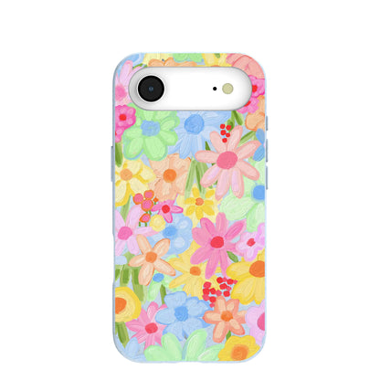 Powder Blue Flora Foam iPhone Air Case