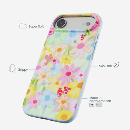 Powder Blue Flora Foam iPhone Air Case