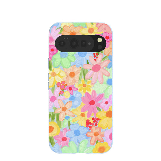 Powder Blue Flora Foam Google Pixel 10 Pro XL Case