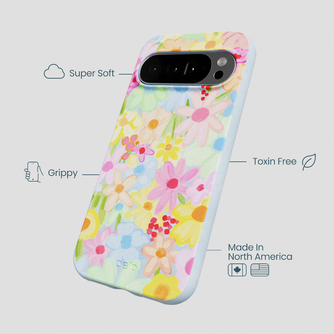 Powder Blue Flora Foam Google Pixel 10 Pro XL Case