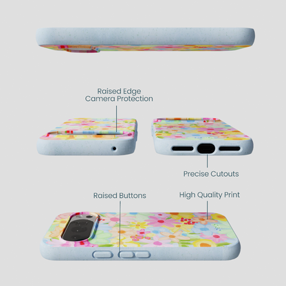 Powder Blue Flora Foam Google Pixel 10/10 Pro Case
