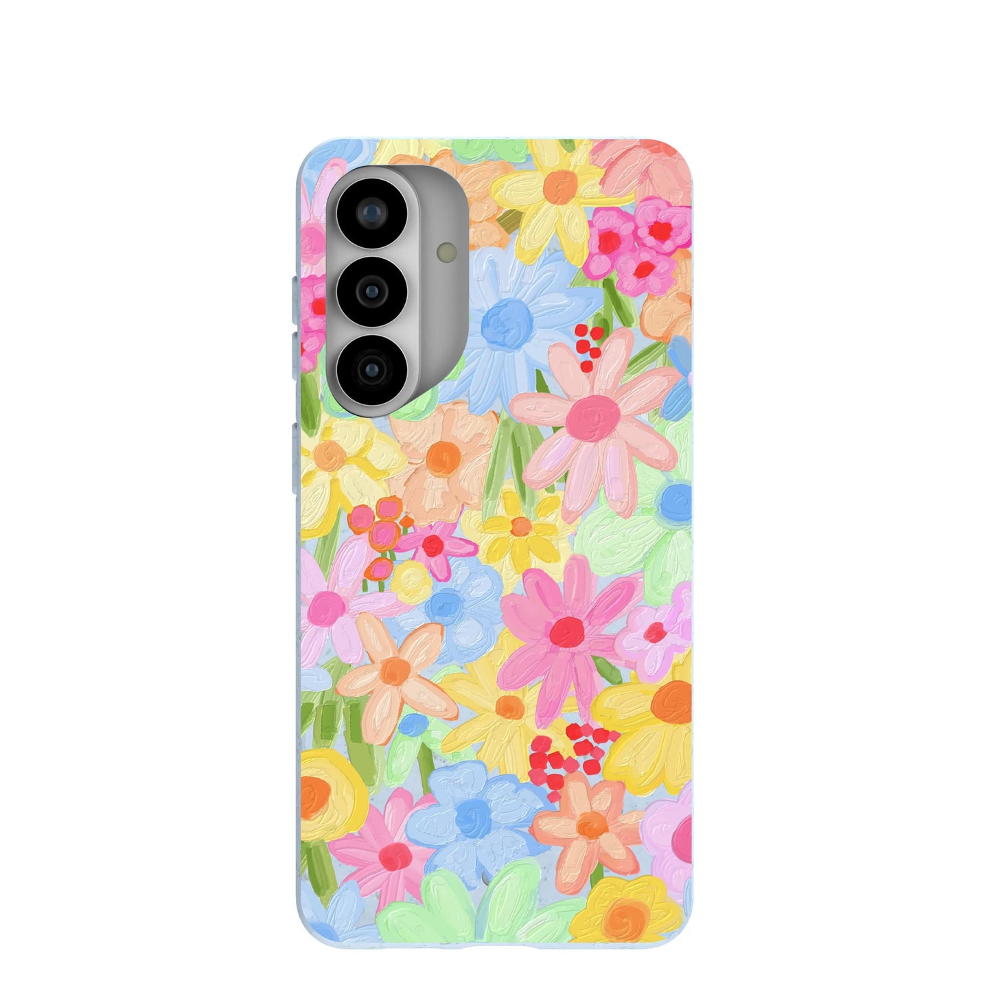 Powder Blue Flora Foam Samsung Galaxy S26+(Plus) Case