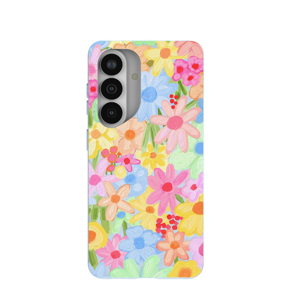 Powder Blue Flora Foam Samsung Galaxy S26 Case