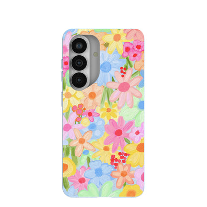 Powder Blue Flora Foam Samsung Galaxy S26 Case