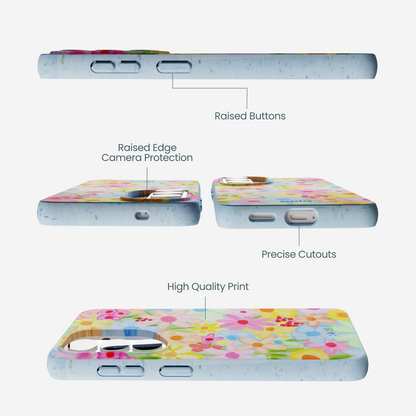 Powder Blue Flora Foam Samsung Galaxy S26 Case