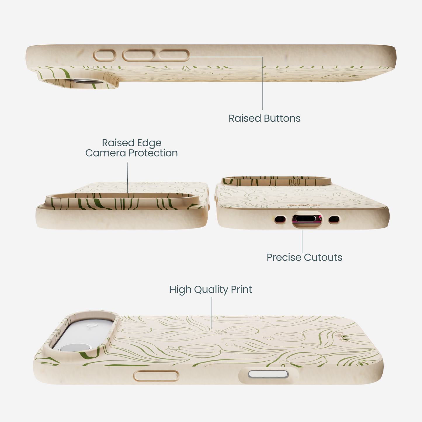 Seashell Floral Flow iPhone Air Case