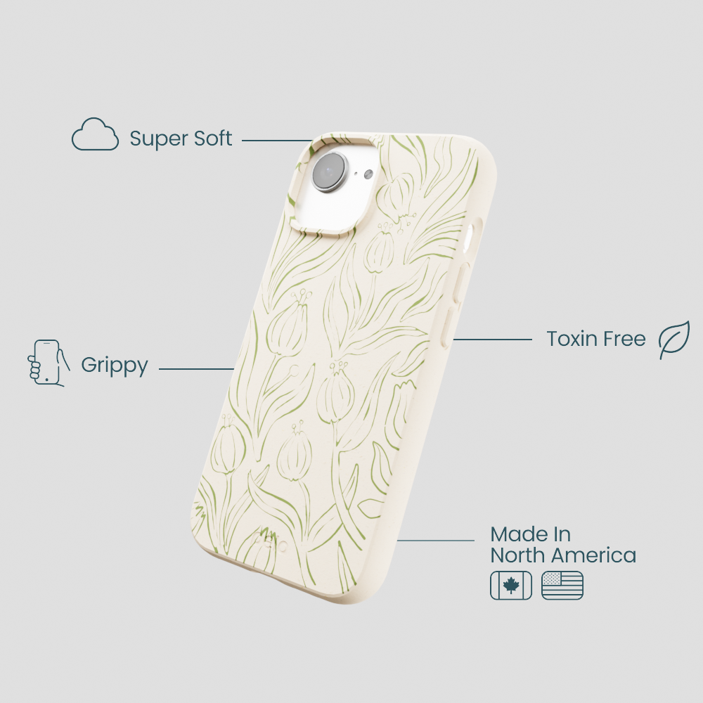 Seashell Floral Flow iPhone 16e/17e Case
