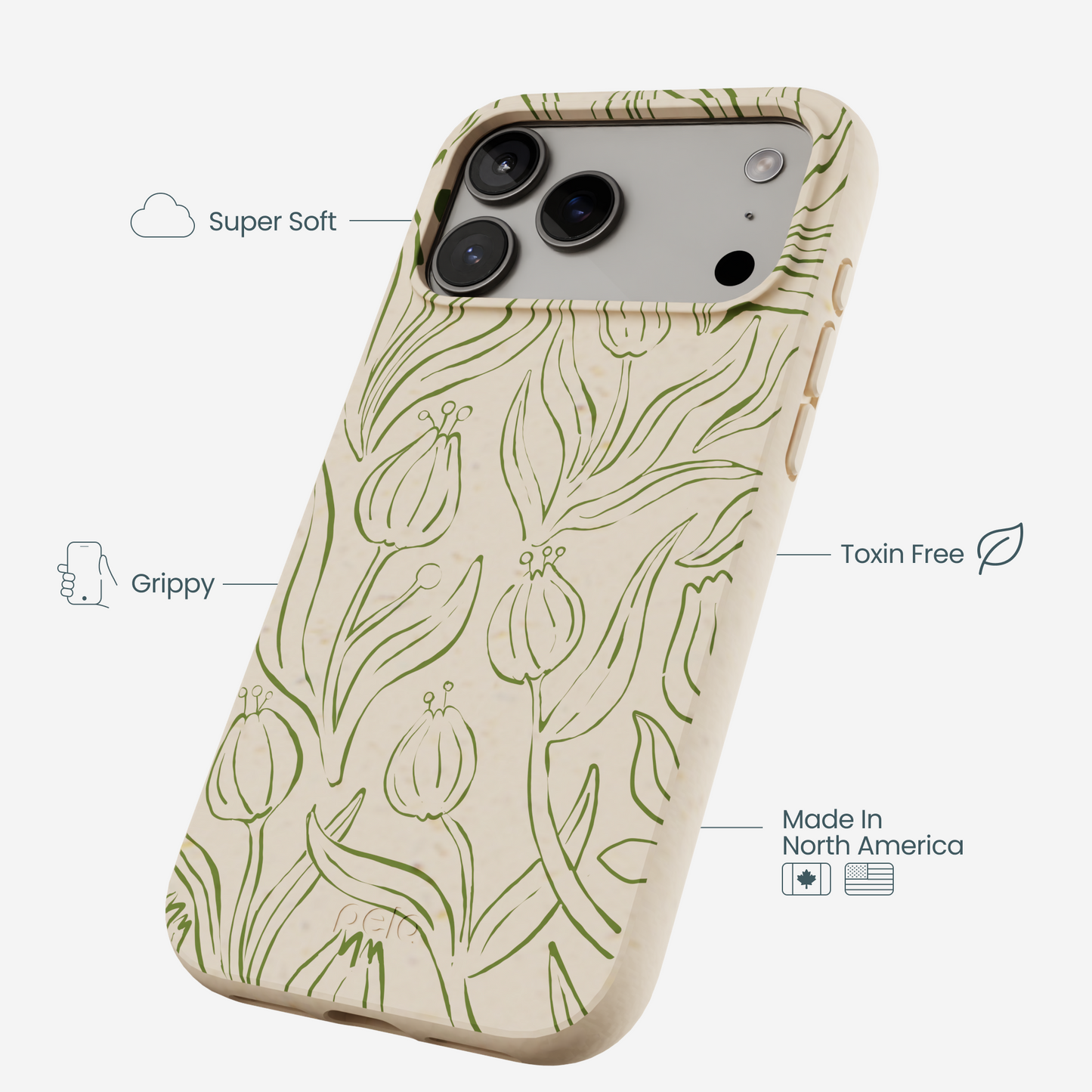 Seashell Floral Flow iPhone 17 Pro Max Case