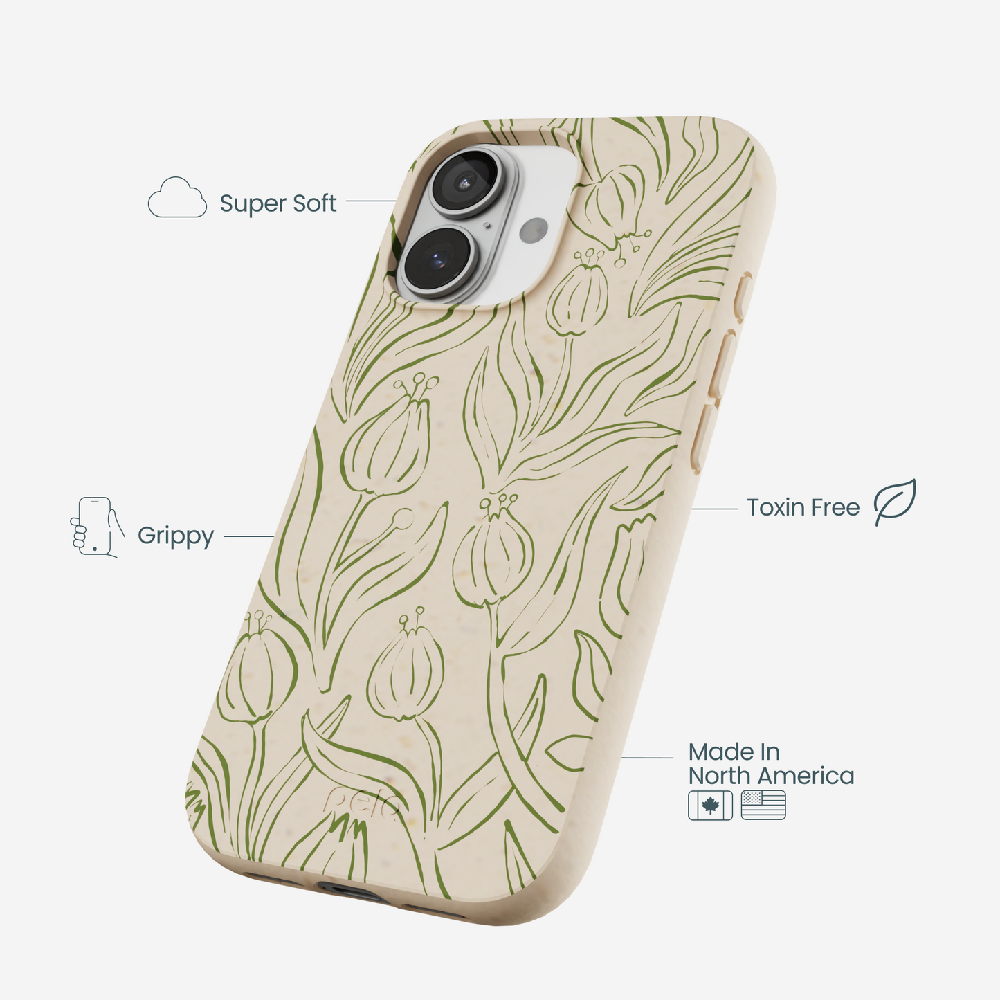 Seashell Floral Flow iPhone 17 Case